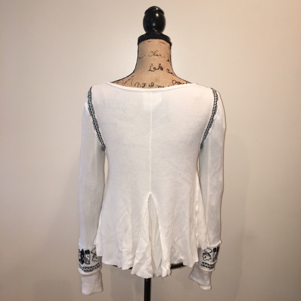 Free People Marion Embroidered Thermal Swing Top - Picture 5 of 11